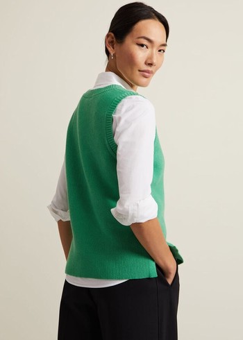 Phase Eight Marianna V Neck Knitwear Green Canada | IMEXJR-084